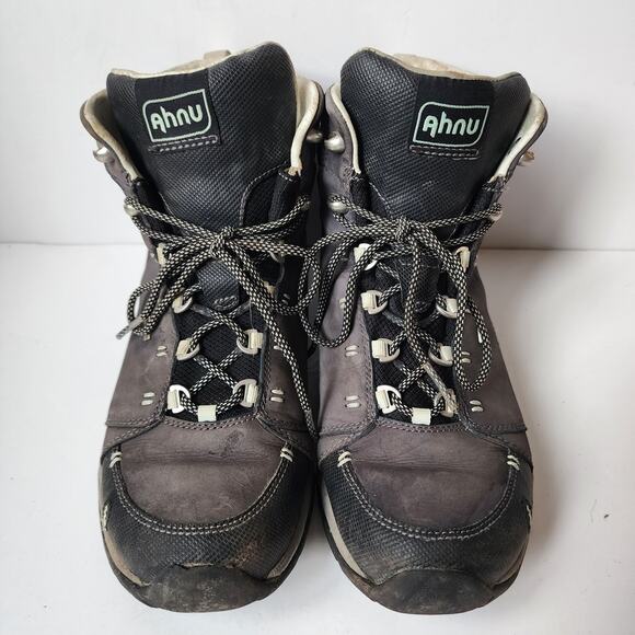 Ahnu Montara Boot Midnight Blue Womens Size 8.5 Hiking Vibram Soles Waterproof - Picture 5 of 11